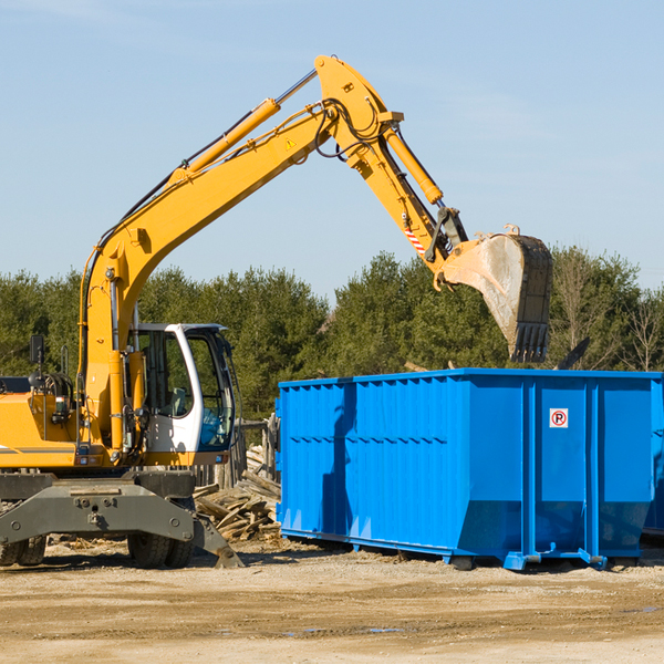 can i choose the location where the residential dumpster will be placed in Brice